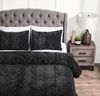 Tilda 3-Piece King Comforter Set - Charcoal | Ensemble d'édredon Tilda 3 pièces pour très grand lit - Gris foncé