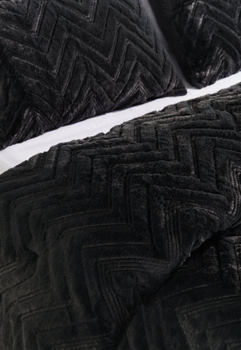 Tilda 3-Piece King Comforter Set - Charcoal