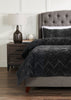 Tilda 3-Piece King Comforter Set - Charcoal | Ensemble d'édredon Tilda 3 pièces pour très grand lit - Gris foncé