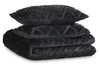 Tilda 3-Piece King Comforter Set - Charcoal | Ensemble d'édredon Tilda 3 pièces pour très grand lit - Gris foncé