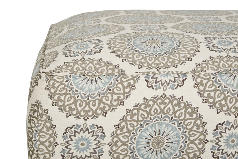 Made in Canada Tula 38\" Fabric Ottoman - Twilight Multicolour