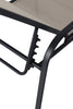 Tuscany Outdoor Patio Lounger with Adjustable Backrest - Metal, UV & Weather Resistant - Beige/Charcoal | Chaise longue Tuscany pour la terrasse à l’extérieur avec dossier réglable - métal, résistante aux rayons UV et aux intempéries - beige et anthracite
