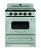 Classic Retro by Unique 30" 3.9 Cu. Ft. Induction Range - Summer Mint Green - UNQ-30CR IC LG | Cuisinière à induction Classic Rétro par Unique de 30 po et de 3,9 pi3 - vert menthe estival - UNQ-30CR IC LG | UNQ30ICG