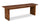 Vale Dining Bench, Wood, 58"W - Brown