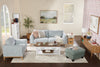 Valley 44" Fabric Chair with Rubberwood Base and Legs - Grey | Fauteuil Valley de 44 po en tissu avec base et pattes en hévéa - gris