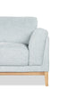 Valley 67.7" Fabric Loveseat with Rubberwood Base and Legs - Grey | Causeuse Valley de 67,7 po en tissu avec base et pattes en hévéa - grise