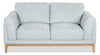 Valley 67.7" Fabric Loveseat with Rubberwood Base and Legs - Grey | Causeuse Valley de 67,7 po en tissu avec base et pattes en hévéa - grise