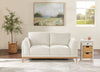 Valley 67.7" Fabric Loveseat with Rubberwood Base and Legs - Sand | Causeuse Valley de 67,7 po en tissu avec base et pattes en hévéa - sable
