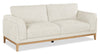 Valley 83.5" Fabric Sofa with Rubberwood Base and Legs - Sand | Sofa Valley de 83,5 po en tissu avec base et pattes en hévéa - sable