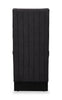 Vega Dining Chair with Polyester Fabric, Wood, Channeled Tufting - Black | Chaise de salle à manger Vega en tissu de polyester et bois avec capitonnage à canaux - noire