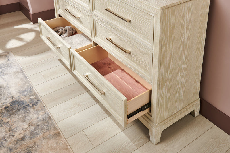 Vida Bedroom 6-Drawer Dresser, 66\"W x 40\"H - Sand