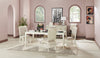Vida Dining Table with Glass Inserts, 78"W - Sand | Table de salle à manger Vida de 78 po (L) avec incrustations en verre - sable