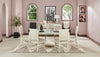 Vida Dining Table with Glass Inserts, 78"W - Sand | Table de salle à manger Vida de 78 po (L) avec incrustations en verre - sable