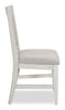 Vida Dining Chair with Polyester Fabric - Sand | Chaise de salle à manger Vida en tissu de polyester - sable