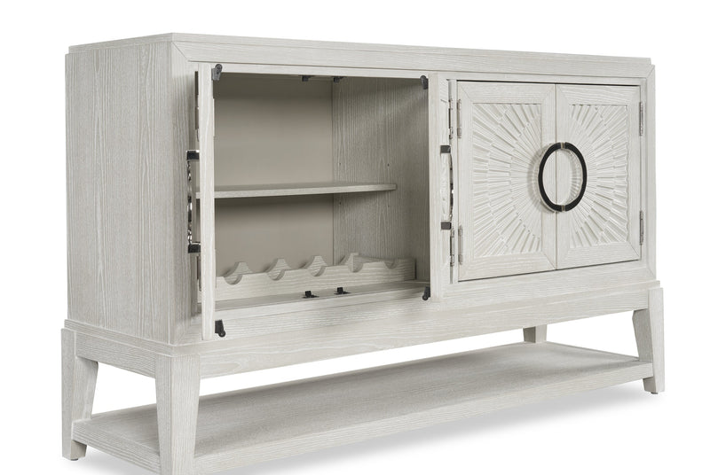 Vida Dining Server with Storage & Shelf, 61\"W - Sand