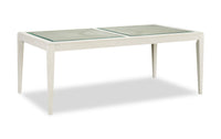 Vida Dining Table with Glass Inserts, 78