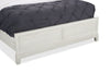 Vida Panel Bed with Headboard & Frame, Sand - Queen Size | Lit à panneaux Vida avec tête de lit et cadre de lit, sable - format grand lit