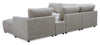 Voyage Modular 6-Piece Right-Facing Fabric Sectional with Console and Removable Back Cushions – Taupe | Sofa sectionnel modulaire de droite Voyage 6 pièces en tissu avec console et coussins de dossier amovibles - taupe