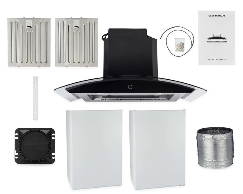 Hauslane Chef 30\" Convertible Wall Mount Range Hood - WM-639SS-30
