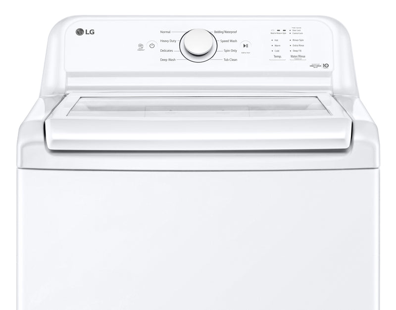 LG 4.8 Cu. Ft. Top-Load Washer with 4-Way Agitator and 7.3 Cu. Ft. Electric Dryer
