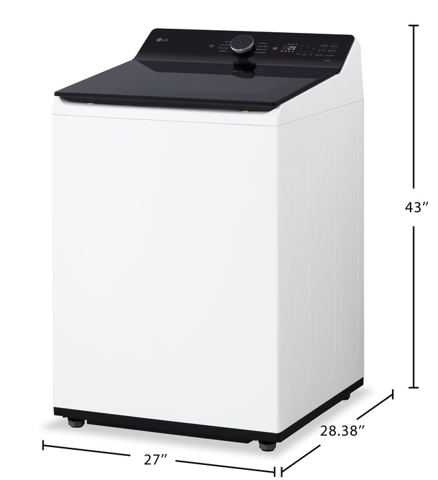 LG 6.3 Cu. Ft. Smart Top-Load High-Efficiency Washer - White - WT8400CW