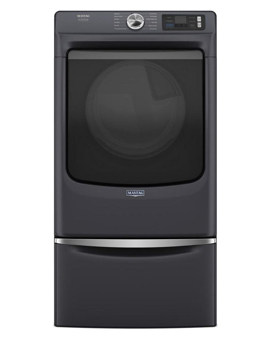 Maytag 15.5\" H Laundry Pedestal w/Storage Drawer - Midnight Steel