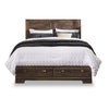 Yorkdale 6-Drawer Platform Bed with Headboard & Storage Frame, Made in Canada, Grey - Full Size | Lit plateforme Yorkdale fabriqué au Canada avec tête de lit et cadre de rangement à 6 tiroirs, gris …