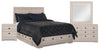 Yorkdale 6pc Bedroom Set with 6-Drawer Storage Bed, Dresser, Mirror & Nightstand, White - Full Size | Ensemble de chambre à coucher Yorkdale 6 pièces avec lit de rangement à 6 tiroirs, commode, miroir e…