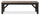 Zao Dining Bench, Melamine, 60"W - Brown