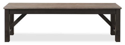 Zao Dining Bench, Melamine, 60"W - Brown 