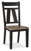 Zao 6pc Dining Set with Table, Bench & 4 Chairs, 66-94"W Extension, Melamine - Brown | Ensemble de salle à manger Zao 6 pièces en mélamine avec table, rallonge de 66 po à 94 po (L), banc et 4 chaises - brun
