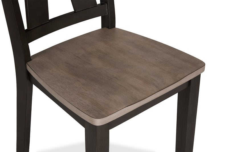Zao Dining Chair, Wood, Melamine - Brown