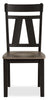 Zao Dining Chair, Wood, Melamine - Brown | Chaise de salle à manger Zao en bois et en mélamine - brune
