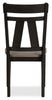 Zao Dining Chair, Wood, Melamine - Brown | Chaise de salle à manger Zao en bois et en mélamine - brune