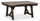Zao Dining Table with 66-94"W Extension, Melamine, Trestle Base - Brown