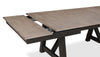 Zao 6pc Dining Set with Table, Bench & 4 Chairs, 66-94"W Extension, Melamine - Brown | Ensemble de salle à manger Zao 6 pièces en mélamine avec table, rallonge de 66 po à 94 po (L), banc et 4 chaises - brun