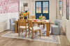 Zola Gliding Dining Chair with Polyester Fabric - Grey | Chaise de salle à manger coulissante Zola en tissu de polyester - grise