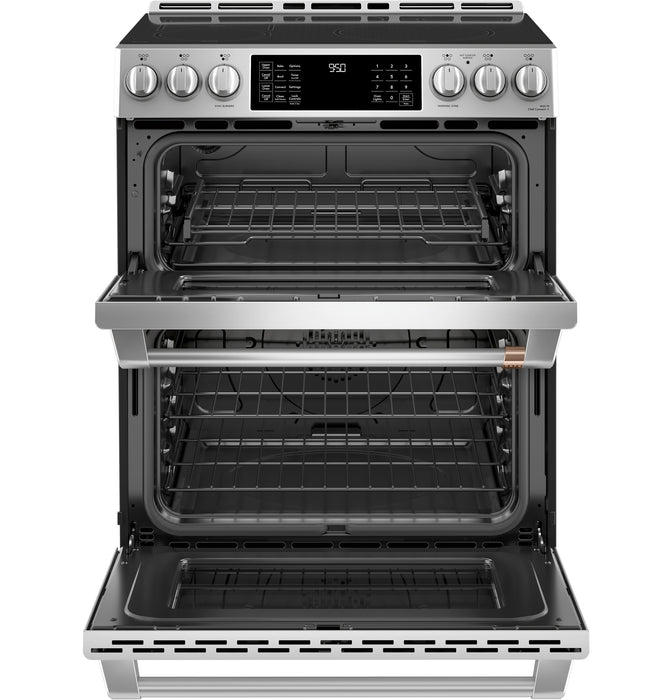 Cafe 7 Cu. Ft. Smart Induction Range with True European Convection and Self Clean Racks - Stainless Steel - CCHS950P2MS1