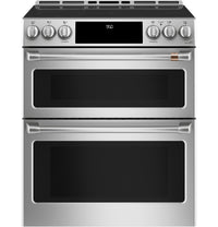 Cafe 7 Cu. Ft. Smart Induction Range with True European Convection and Self Clean Racks - Stainless …