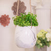 Grey Marble Hanging Planter|Pot à fleurs suspendu marbre gris|13742MPL