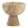 Brown 8" Paulownia Wood Bowl|Bol en bois brun de 8 po|17377NBW