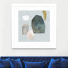"Assembly I" Matted and Framed White 30x30 Wall Art