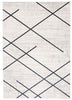 Damali Ivory/Blue Machine Washable Area Rug - 3'0" x 5'0"