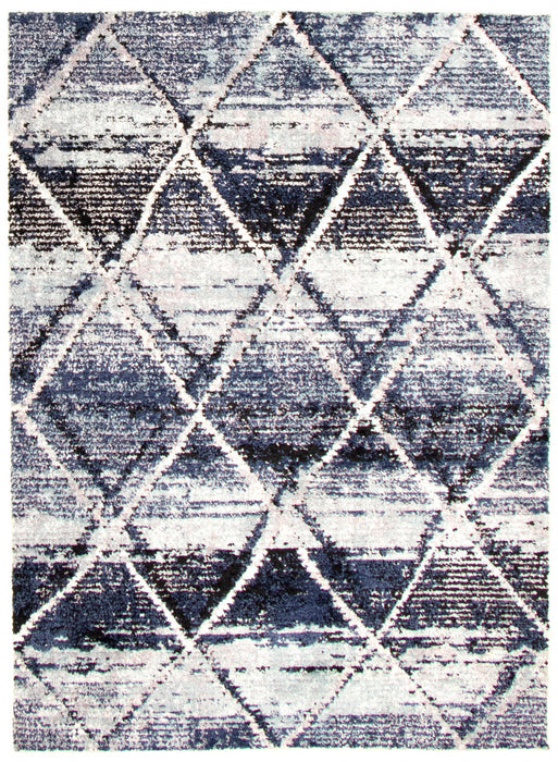 Makondo Abstract Blue Area Rug - 6'7\" x 9'6\"