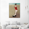 "Rays Of Glamour" Canvas Framed Black 24x32 Wall Art