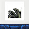 "Cape Storm" Matted and Framed White 36x36 Wall Art