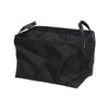 Rect. Textilene Storage Basket with Handles Black|Panier de rangement rectangulaire noir en toile de polyester plastifié avec poignées