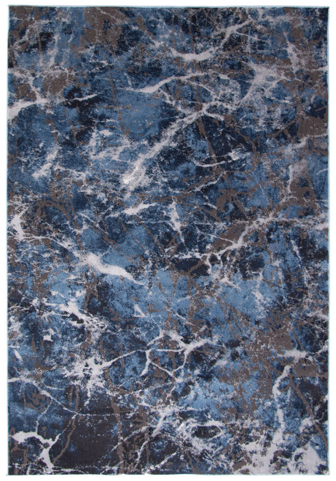 Blue Marble Area Rug - 5'3\" x 7'3\"