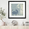 "Ocean Life Ii" Matted and Framed Black 36x36 Wall Art