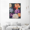 "November Blooms" Canvas Framed Black 18x24 Wall Art